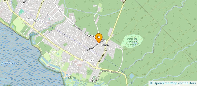 localisation de l'entreprise LE BROUSTEY  LANTON