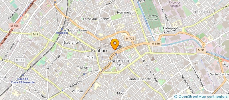 localisation de l'entreprise LE BROUTTEUX à ROUBAIX