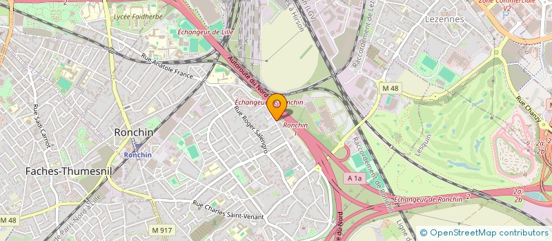 localisation de l'entreprise LE BRUANT REVEILLE  RONCHIN