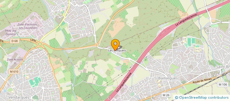 localisation de l'entreprise LE BRUEL  BAILLARGUES