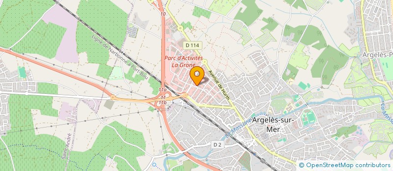 localisation de l'entreprise LE BRUEL  ARGELES-SUR-MER