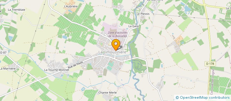 localisation de l'entreprise LE BRUIT DE MON OEIL  LA LIMOUZINIERE