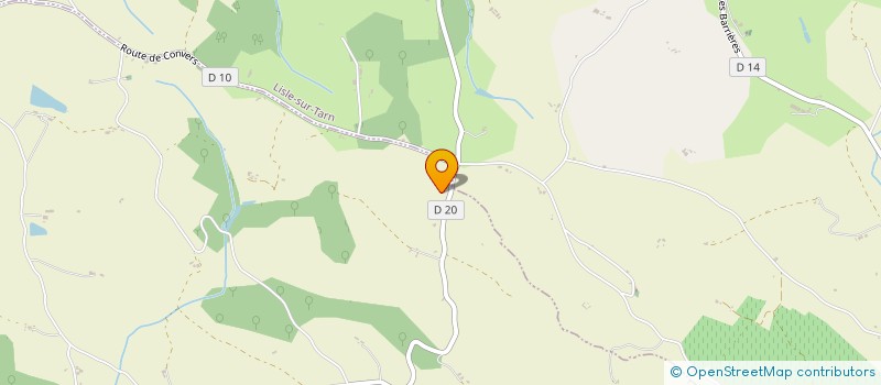 localisation de l'entreprise LE BRUIT DU VENT DANS LES ARBRES à LISLE-SUR-TARN