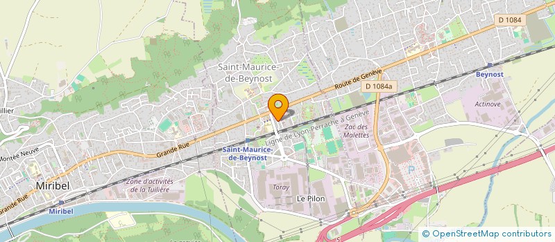 localisation de l'entreprise LE BRUIT QUI COURT  SAINT-MAURICE-DE-BEYNOST