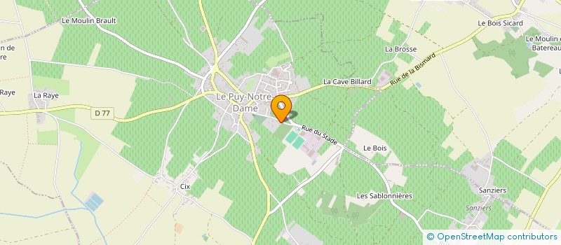 localisation de l'entreprise LE BRULOTY  LE PUY-NOTRE-DAME