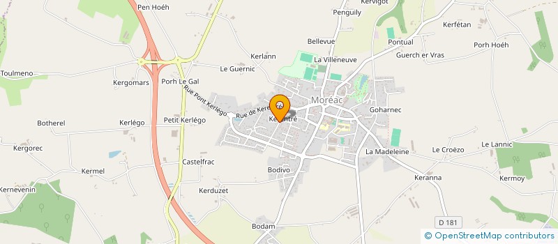 localisation de l'entreprise LE BRUN  MOREAC