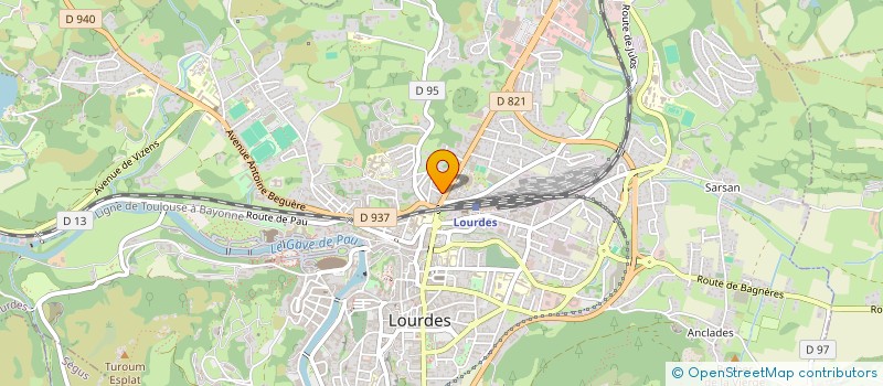 localisation de l'entreprise LE BRUN D'OLIVIER  LOURDES