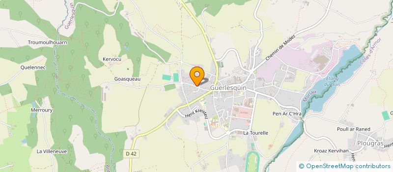 localisation de l'entreprise LE BRUN LUDOVIC à GUERLESQUIN