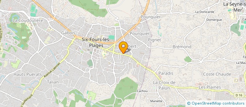 localisation de l'entreprise LE BRUSC à SIX-FOURS-LES-PLAGES