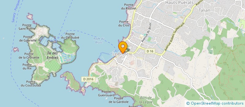 localisation de l'entreprise LE BRUSC MARINE  SIX-FOURS-LES-PLAGES