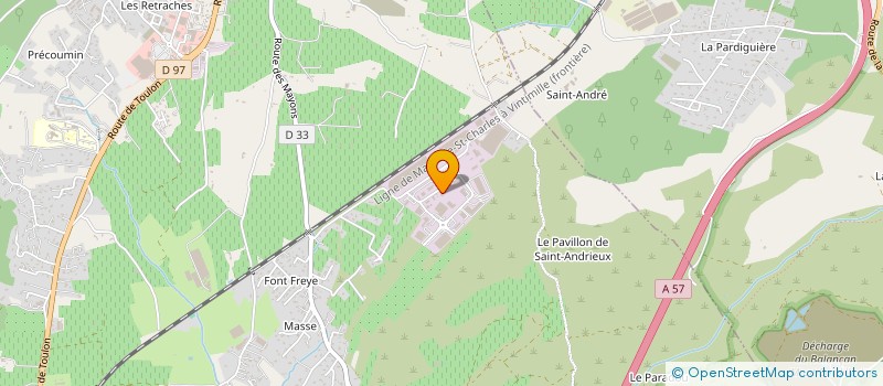 localisation de l'entreprise LE BRUSQUET  LE CANNET-DES-MAURES