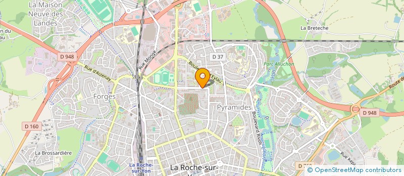 localisation de l'entreprise LE BUANEC TREGOUET GUYON à LA ROCHE-SUR-YON