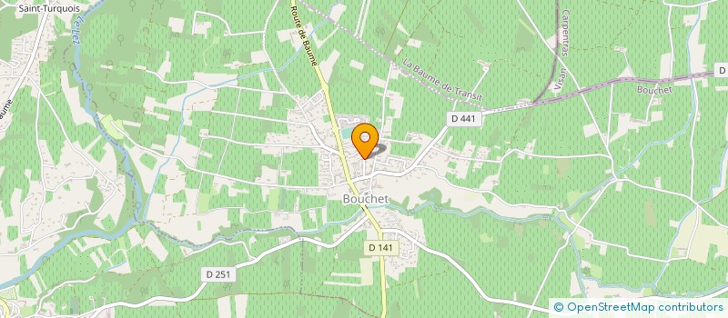 localisation de l'entreprise LE BUCHERON à ROCHEGUDE
