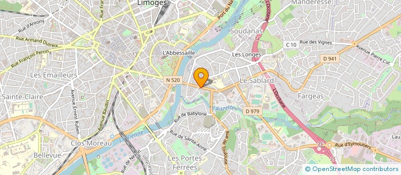 localisation de l'entreprise LE BUCHERON à LIMOGES