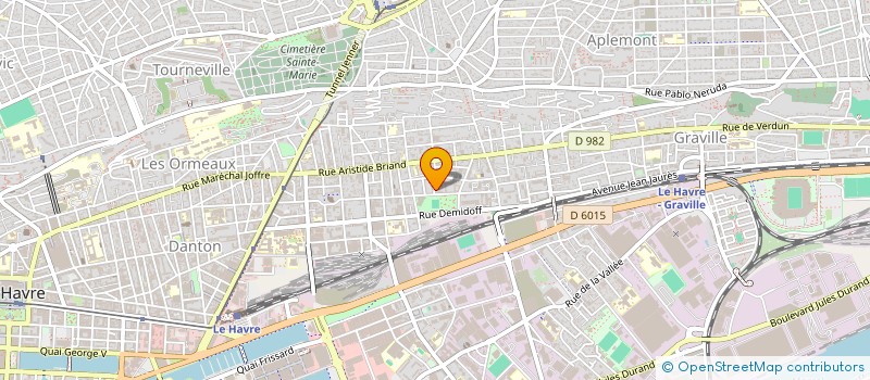 localisation de l'entreprise LE BUDOKAN JUDO ET JIU JITSU à LE HAVRE