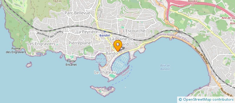 localisation de l'entreprise LE BUFFALO à BANDOL