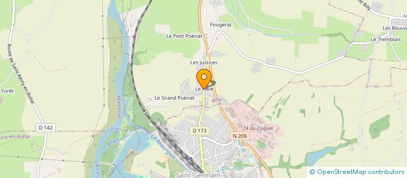 localisation de l'entreprise LE BUFFET  BILLY