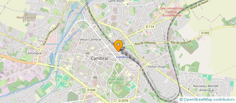 localisation de l'entreprise LE BUFFET DE LA GARE à CAMBRAI
