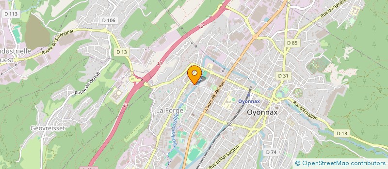 localisation de l'entreprise LE BUFFET DE LA PLAINE à OYONNAX