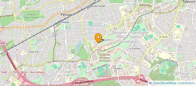 localisation de l'entreprise LE BUFFET DU CAMPUS  PESSAC