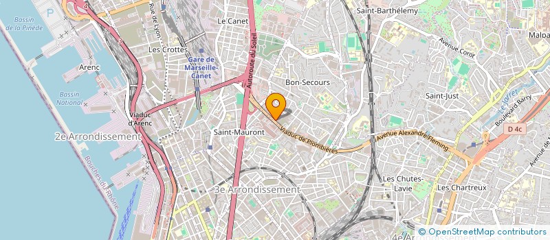 localisation de l'entreprise LE BUFFET GOURMAND à MARSEILLE