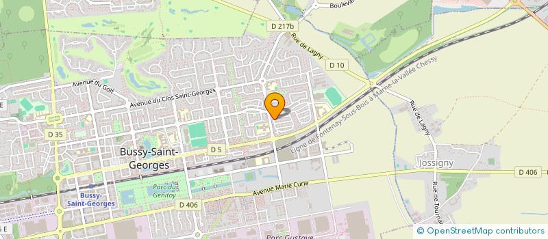 localisation de l'entreprise LE BUFFLE D'OR  BUSSY-SAINT-GEORGES