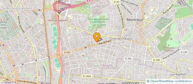 localisation de l'entreprise LE BUISSON à MONTREUIL
