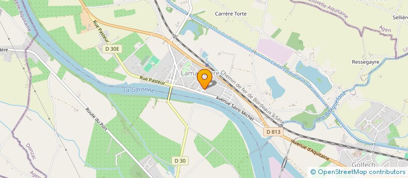 localisation de l'entreprise LE BUISSON  LAMAGISTERE