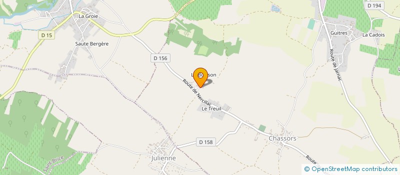 localisation de l'entreprise LE BUISSON  CHASSORS