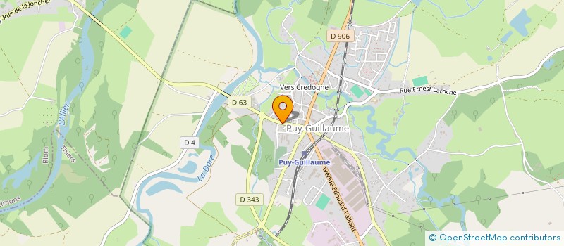 localisation de l'entreprise LE BULLDOG DES CIOTADHEIN  PUY-GUILLAUME