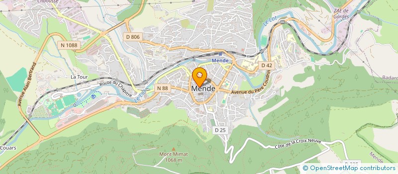 localisation de l'entreprise LE BUNKER  MENDE