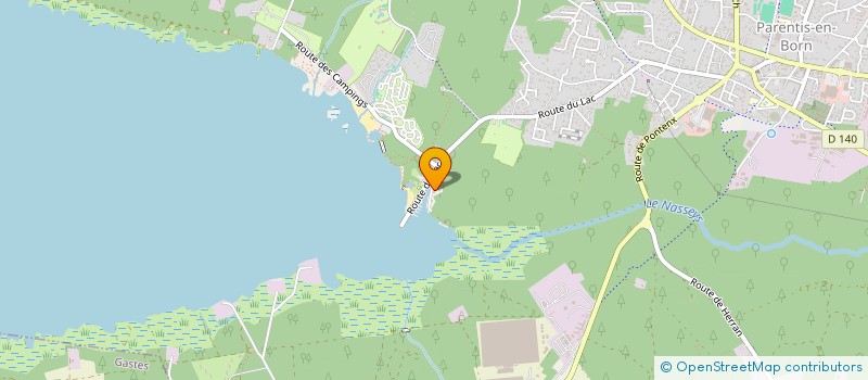 localisation de l'entreprise LE BURANO  PARENTIS-EN-BORN