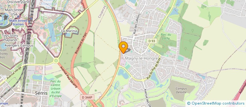 localisation de l'entreprise LE BUREAU CONTEMPORAIN à MAGNY-LE-HONGRE