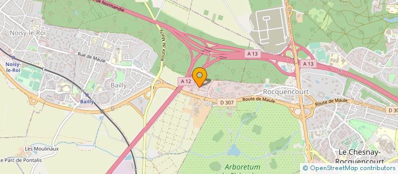 localisation de l'entreprise LE BUREAU D'ETUDES DE GALLY à BAILLY