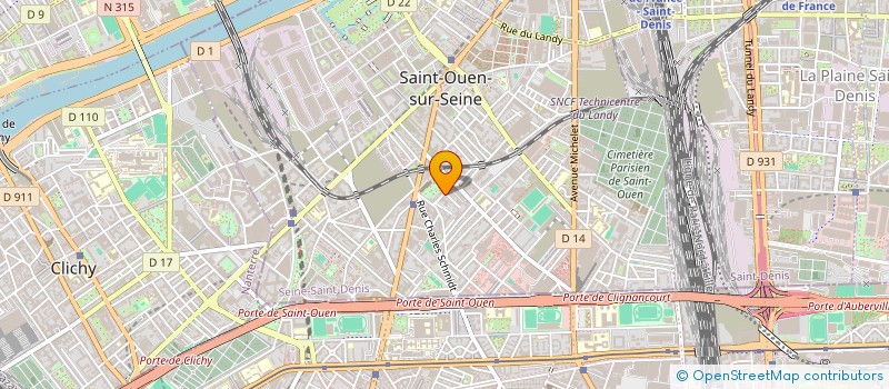 localisation de l'entreprise LE BUREAU DE L'ATTACHE DE PRESSE à SAINT-OUEN-SUR-SEINE