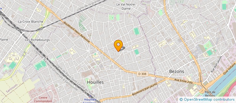 localisation de l'entreprise LE BUREAU DES ALTERNANTS OU LE BUREAU DU RIEN  HOUILLES