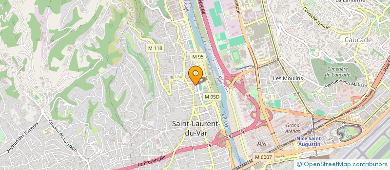 localisation de l'entreprise LE BUREAU DES SITES  SAINT-LAURENT-DU-VAR