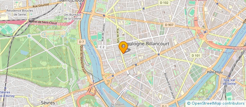 localisation de l'entreprise LE BUREAU DU GOLF à BOULOGNE-BILLANCOURT