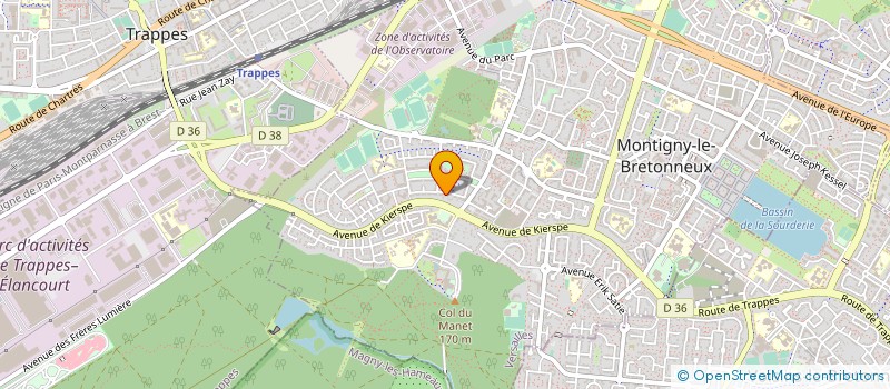 localisation de l'entreprise LE BUREAU DU MANET  MONTIGNY-LE-BRETONNEUX