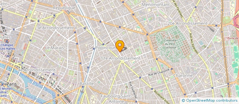 localisation de l'entreprise LE BUREAU TROIS  PARIS