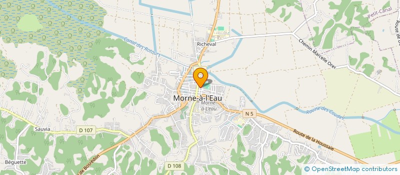 localisation de l'entreprise LE BURGER BIO à MORNE-A-L'EAU