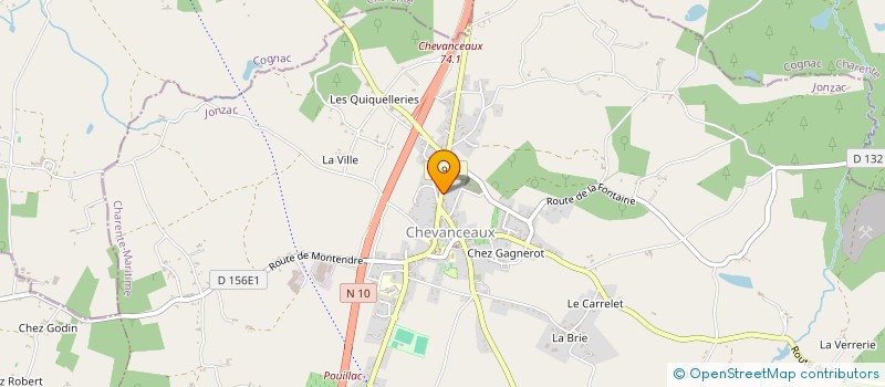 localisation de l'entreprise LE BURGER TALONNE  CHEVANCEAUX