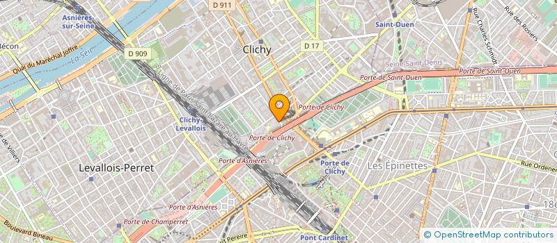 localisation de l'entreprise LE BURLINGUE à CLICHY