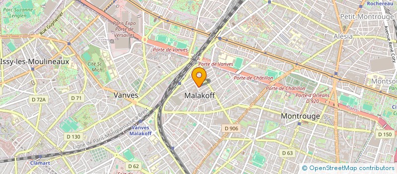 localisation de l'entreprise LE BURON à MALAKOFF