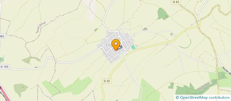 localisation de l'entreprise LE BUS 26 à CHARROUX
