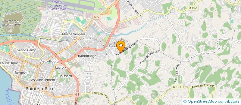 localisation de l'entreprise LE BUS à LES ABYMES