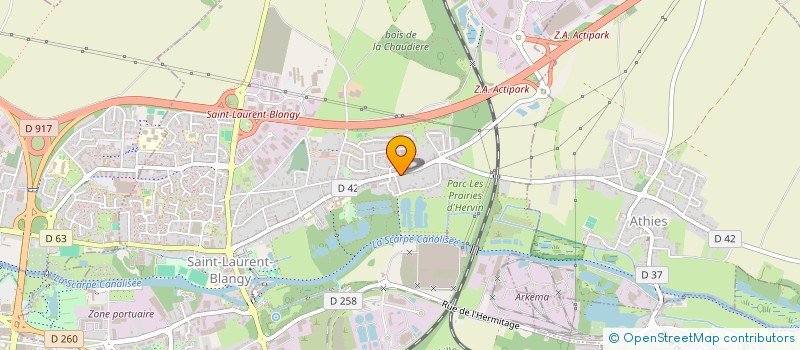 localisation de l'entreprise LE BUS  SAINT-LAURENT-BLANGY