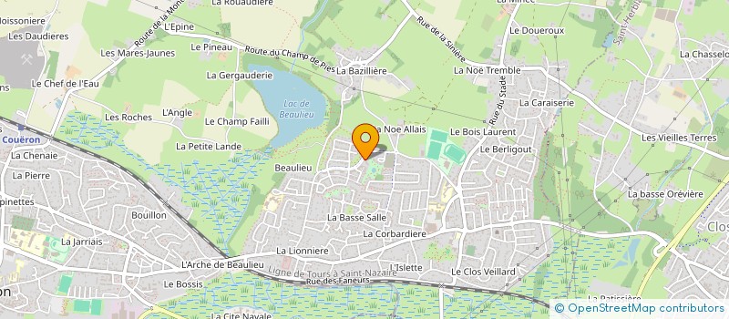 localisation de l'entreprise LE BUS DETOURNE à COUERON