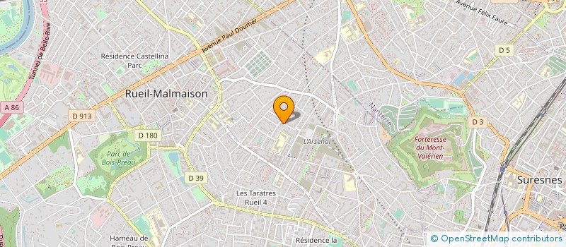 localisation de l'entreprise LE BUS JAUNE à RUEIL-MALMAISON