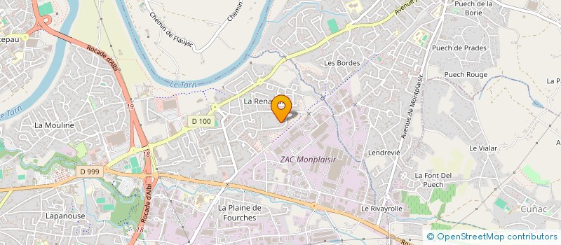 localisation de l'entreprise LE BUSH  ALBI